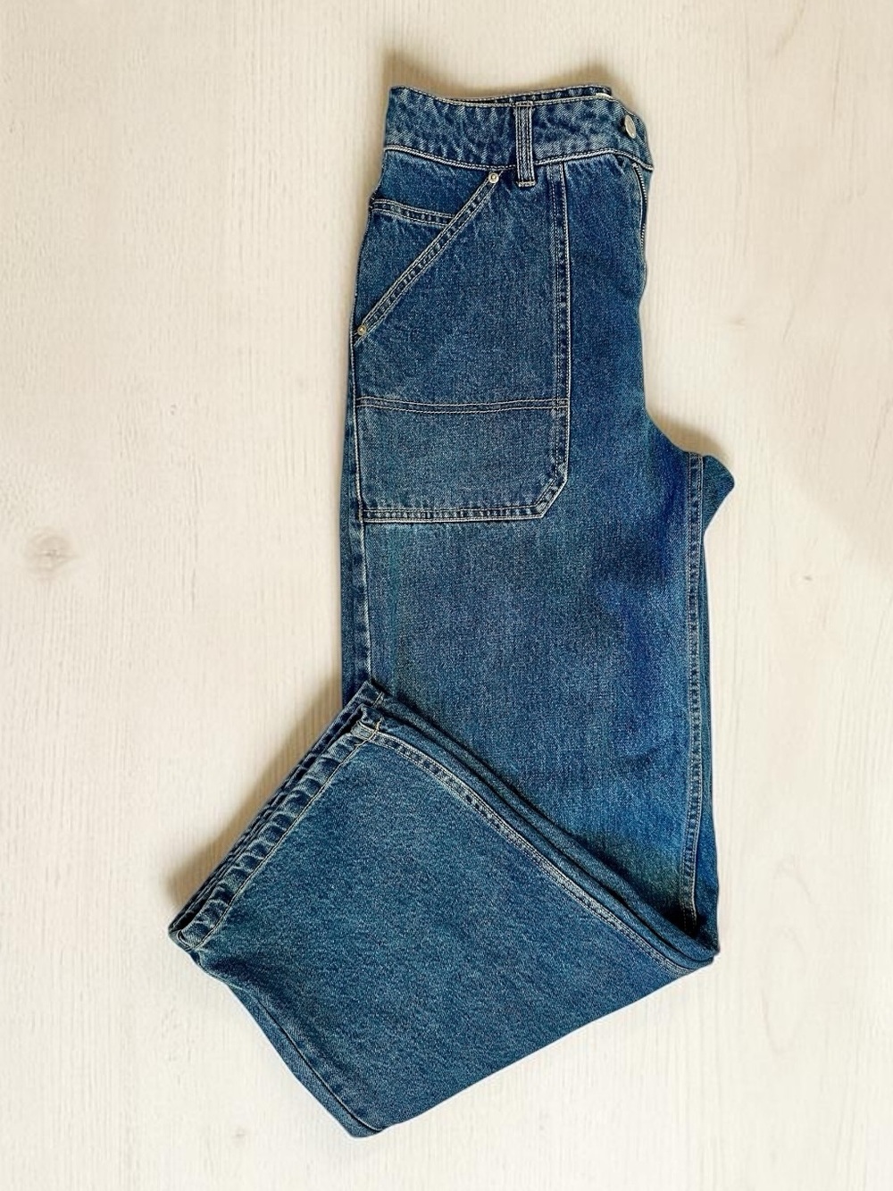 twik Women's Denim Jeans With Patch Pockets Size 28